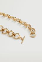 MANGO - Pendant chain necklace - gold
