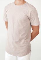 Cotton On - Curved hem t-shirt - dusty blossom textured