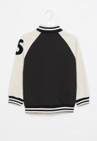 POP CANDY - Boys baseball jacket - black & white