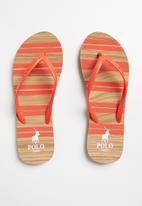 POLO - Kayla stripe flip flop - fire