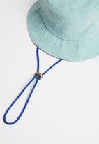 Simon and Mary - Towelling bucket hat - sky blue w/ royal blue