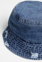 POP CANDY - Denim bucket hat - blue