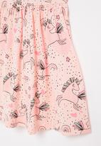 POP CANDY - Girls short sleeve unicorn dress - pink