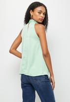 MILLA - Halter twist blouse - mint