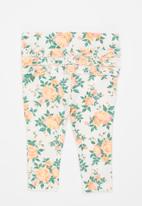 Cotton On - 2 pack quinn ruffle legging - indigo/vanilla whitby floral
