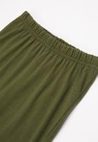 POP CANDY - Boys tee & shorts pj set - grey & green 