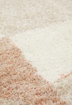 Fotakis - Gipsy shaggy rug - colour block pink