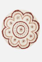 Fotakis - Gipsy shaggy round rug - flower pink