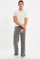 Trendyol - Gordon relaxed fit wide leg sweatpants - anthracite