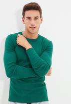 Trendyol - Tom slim fit long sleeve tee - green
