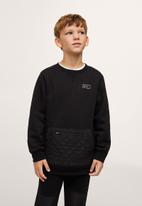 MANGO - Sweatshirt quilts - black