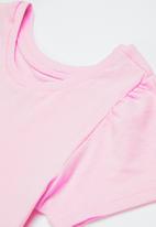 POP CANDY - 3 Pack plain tee - blue, pink & white
