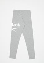 Reebok - Te big logo legging yg - medium grey heather