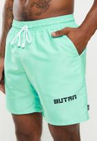 Butan - Aluta block letters shorts - mint