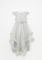 POP CANDY - Girls tiered occasion dress - grey
