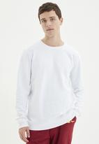 Trendyol - Back printed sweater - white