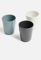 Excellent Housewares - Melamine mug set of 3 - multi
