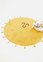 Sixth Floor - Sunny tufted round rug - yellow