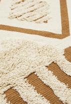 Sixth Floor - Maria tufted rug - cream & brown