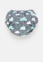 Bamboo Baby - Newborn all in one nappy - cloud