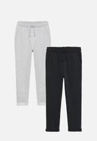 MANGO - Trousers viena 2-pack - grey & black