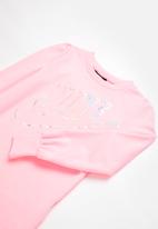 Nike - Nkg sportswear fleece legging set - black & pink
