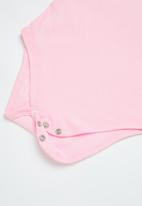 POP CANDY - 3 pack short sleeve vest - light pink / medium pink / aqua
