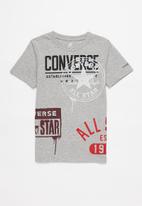 Converse - Cnvb logo all over layout tee - grey