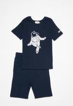 Superbalist Kids - Younger boys ss nasa tee & shorts set - navy
