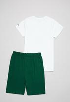 Superbalist - Boys nasa tee & shorts pj set - white & green