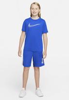 Nike - B nk df hbr short sleeve top - blue