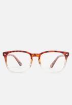 Superbalist - Square reading glasses - brown & transparent