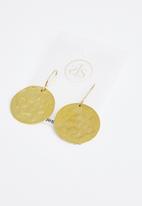 Tessa Design - Danna full circle drop earrings - gold