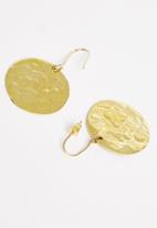 Tessa Design - Danna full circle drop earrings - gold