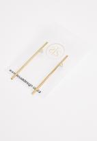 Tessa Design - Alexa linear earrings - gold