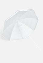 Sixth Floor - Crete beach umbrella - grey & white 