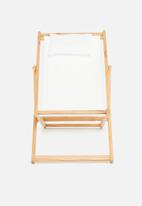 Sixth Floor - Lilly deck chair - white
