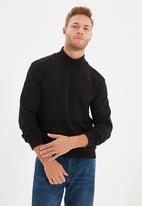 Trendyol - Paul high neck sweater - black