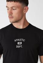 Cotton On - Tbar sport T-shirt - black/athletic dept