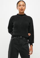 dailyfriday - Funnel neck sweater - black