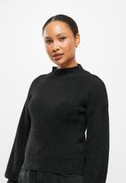 dailyfriday - Funnel neck sweater - black