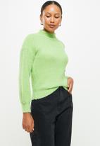 dailyfriday - Funnel neck sweater - bright green