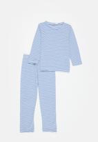 Trendyol - Stripe pjs set - blue & white 