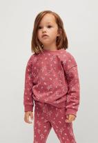 MANGO - Sweatshirt floras - pink