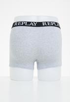 Replay - Replay boxer style 01/c basic cuff logo 3pcs box - multi