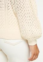dailyfriday - Cable slouchy knit - ecru