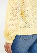 dailyfriday - Cable slouchy jumper - yellow