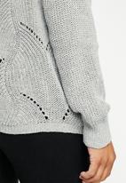 dailyfriday - Cable slouchy jumper - grey