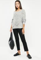 dailyfriday - Cable slouchy jumper - grey