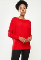 dailyfriday - Slouchy jumper - red